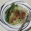 Vegetables with peanut sauce