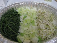 Steamed vegetables