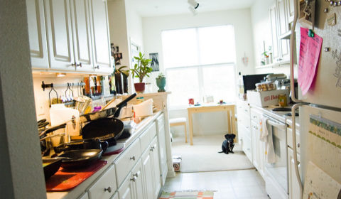 messy kitchen