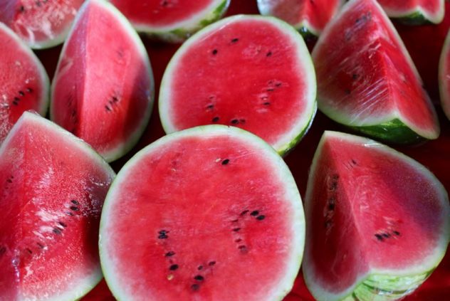 cut watermelon
